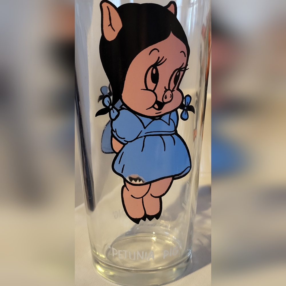 Vintage Pepsi Looney Tunes Collector Glasses Set of 8 Sylvester Road Runner Elme - Picture 7 of 11